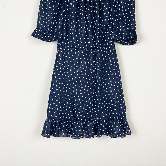 Sandro Pearl Crystal Polka Dot Mini Dress Size 36 - Picture 3 of 10